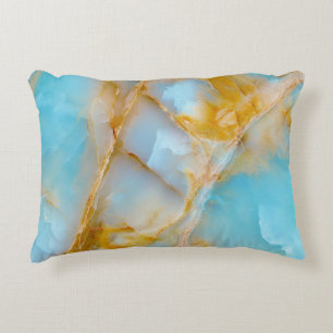Marble texture, colourful onyx interior. accent pillow
