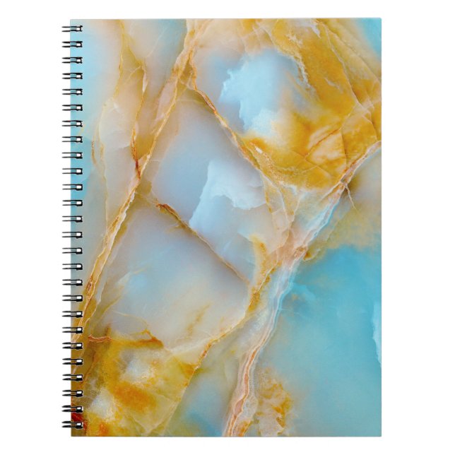 Marble texture, colourful onyx interior. notebook (Front)
