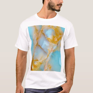 Marble texture, colourful onyx interior. T-Shirt