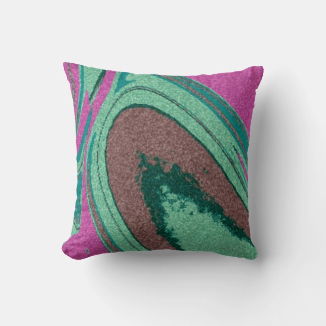 Marble Texture Colourful      Throw Pillow (Front)
