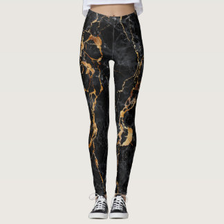 Marble Texture: Elegant Stone Surface. Leggings