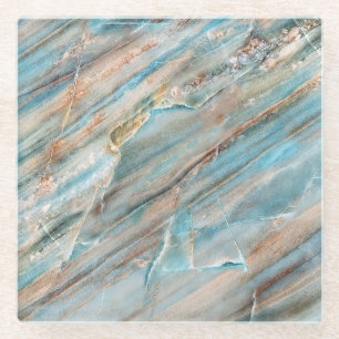 Marble texture: high-resolution print design glass coaster
