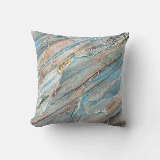 Marble texture: high-resolution print design throw pillow (Front)
