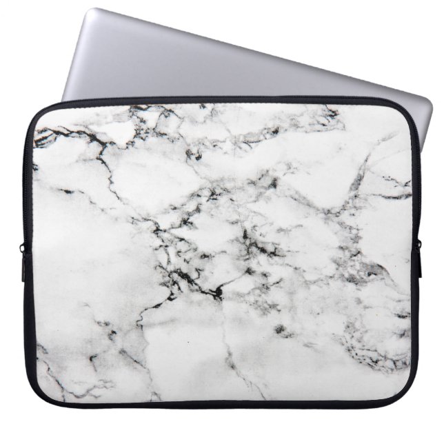 Marble texture laptop sleeve (Front)