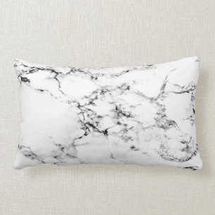 Marble texture lumbar pillow