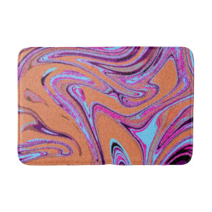 Marble Texture Pattern Colourful Cute Bath Mat