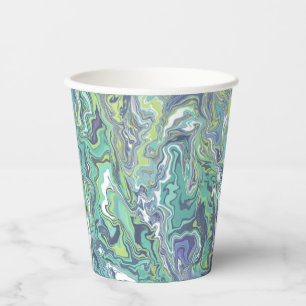 Marble Texture Pattern Cute Paper Cups