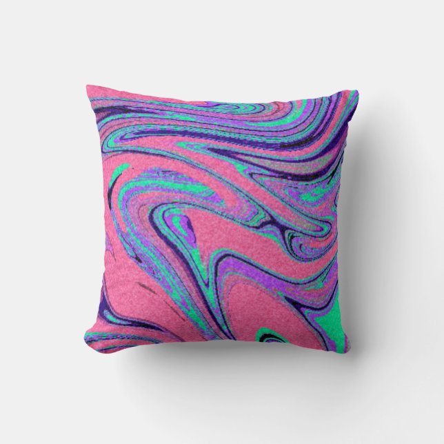 Marble Texture Pattern cute Throw Pillow (Front)