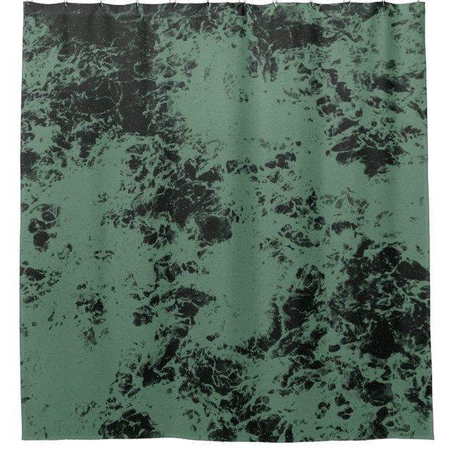 Marble texture pattern in black and green  (Front)