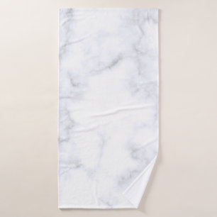Marble texture white pattern bath towel