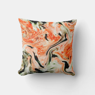 Marble texture white pattern throw pillow