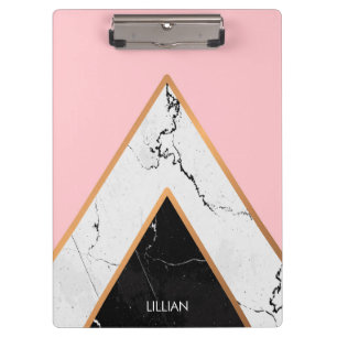Marble Texture With Golden Lines Clipboard