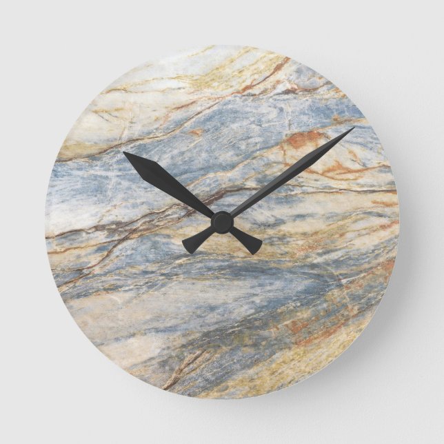 Marble tile round clock (Front)