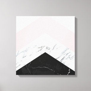 Marble Triangles Canvas Print