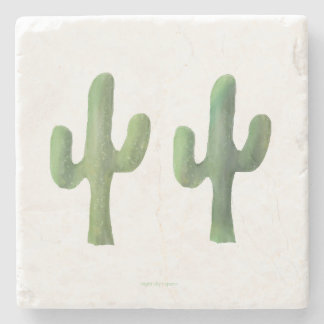Marble Trivet | Cacti Set  Stone Coaster