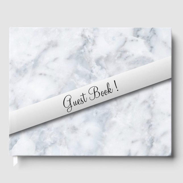 Marble W White Sash Livre d'invité (Recto)