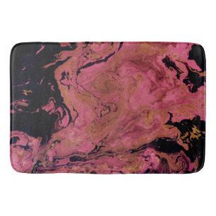 Marble , watercolor bath mat