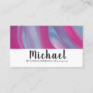 Marble Wave Interior Hair Salon Designer Business Card