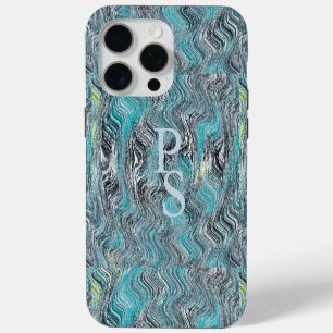 Marble Waves iPhone 15 Pro Max Case