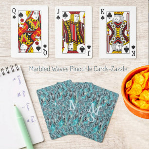 Marble Waves Playing Cards