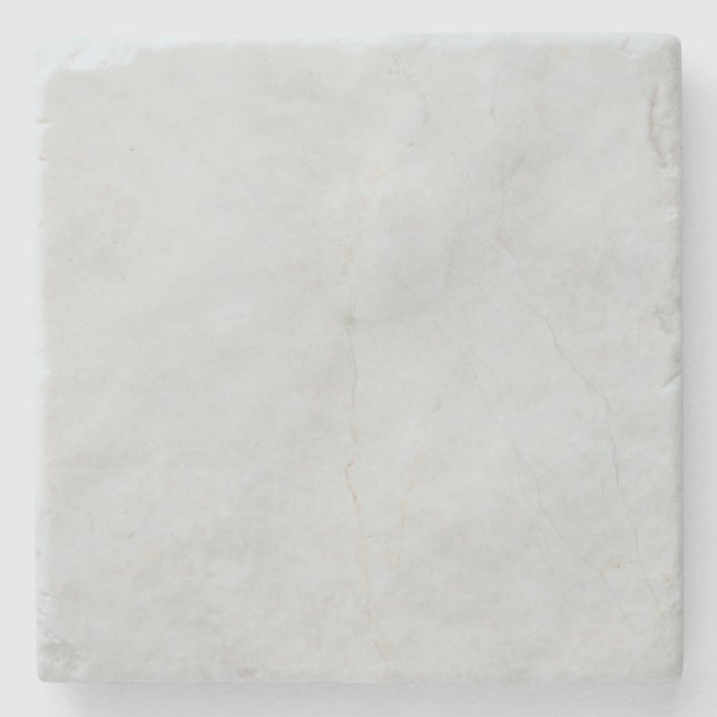 Marble White Stone Coaster (Front)
