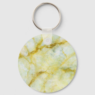 Marble with Yellow Threads Keychain
