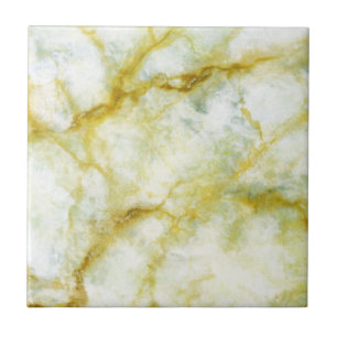 Marble with Yellow Threads Tile