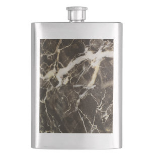 Marbled-Abstract Expressionism by Shirley Taylor Hip Flask