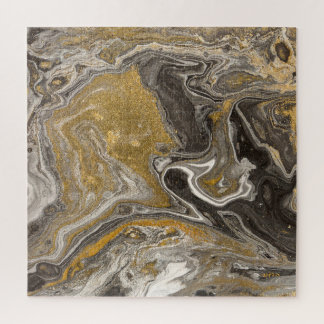 Marbled acrylic, nature-inspired texture. jigsaw puzzle