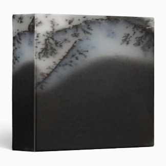 Marbled Black Agate, Cool Natural Stone Unique Binder
