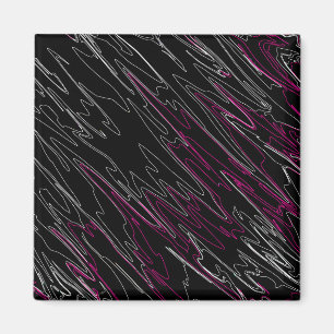 Marbled Black Pink Magnet