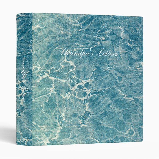 Marbled Blue Binder (Front/Spine)