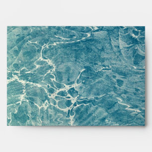Marbled Blue Envelope