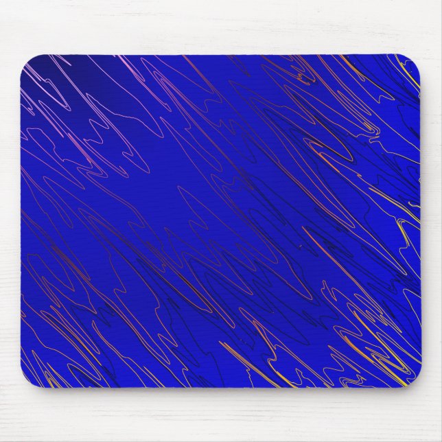 Marbled Blue Mouse Pad (Front)