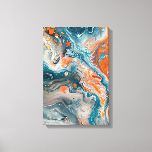 Marbled Deep Canvas Print (Front)