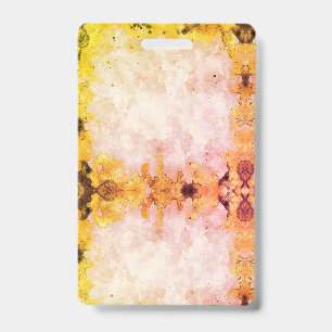 Marbled design badge id reel nurse doctor ems