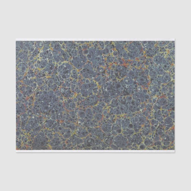 Marbled End Paper Blue (Front)