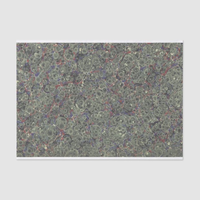 Marbled End Paper Green (Front)