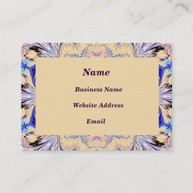 Marbled Framed Business Card (Front)