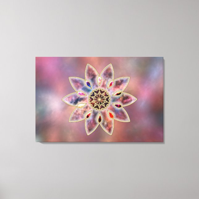 Marbled Galaxies Canvas Print (Front)