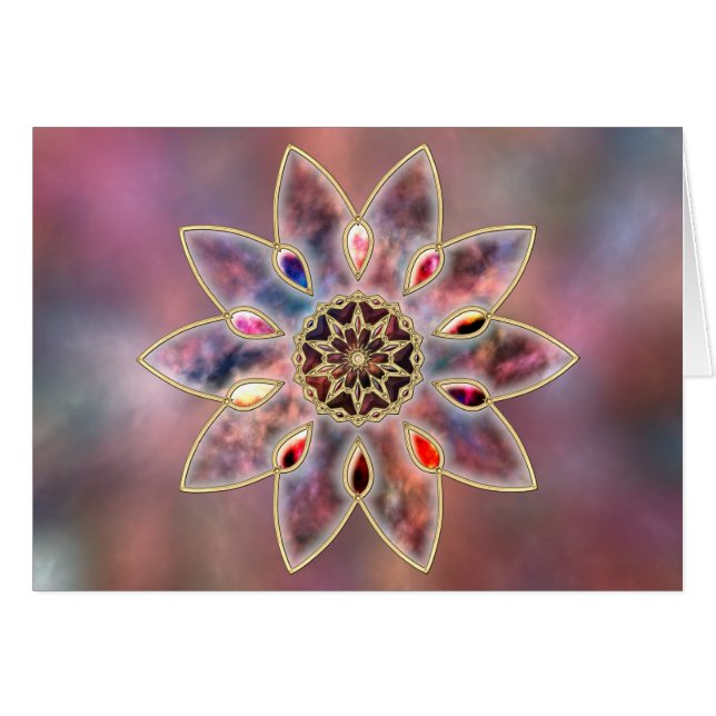 Marbled Galaxies Card (Front Horizontal)