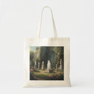 Marbled Garden Ghost Tote Bag