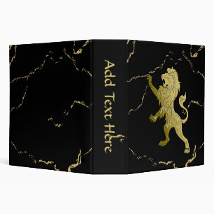 Marbled Golden Royal Lion   Binder