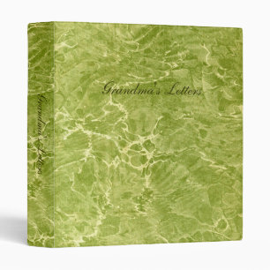 Marbled Green Binder