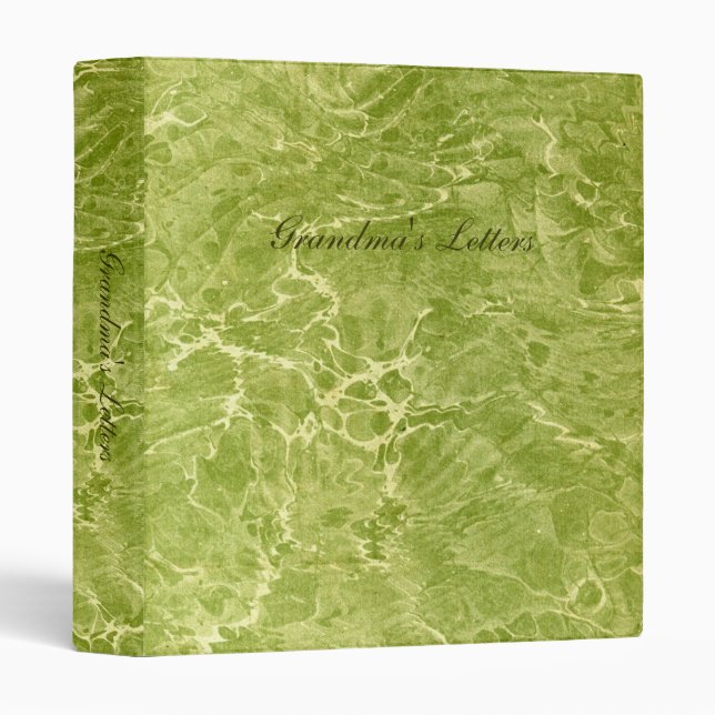 Marbled Green Binder (Front/Spine)