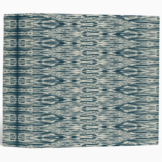 Marbled Ikat Painted Pattern Binder (Front/Spine)