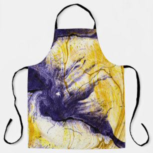 Marbled Paper: Bright Acrylic Art Apron