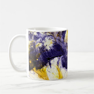 Marbled Paper: Bright Acrylic Art Coffee Mug