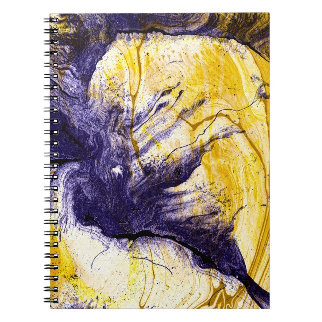 Marbled Paper: Bright Acrylic Art Notebook (Front)