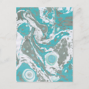 Marbled Paper Designs Postcard